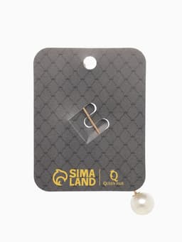 Булавка« Бабочка объемная», 8.5 см, белая в золоте