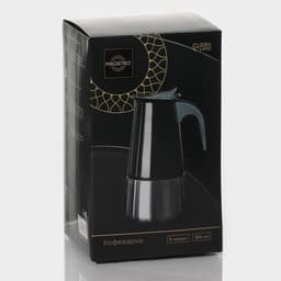 Кофеварка гейзерная Magistro Classic black, на 6 чашек, 300 мл, индукция, нержавеющая сталь, чёрная