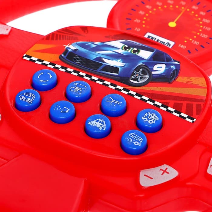 Музыкальный руль ZABIAKA «Весело рулим», работает от батареек, микс