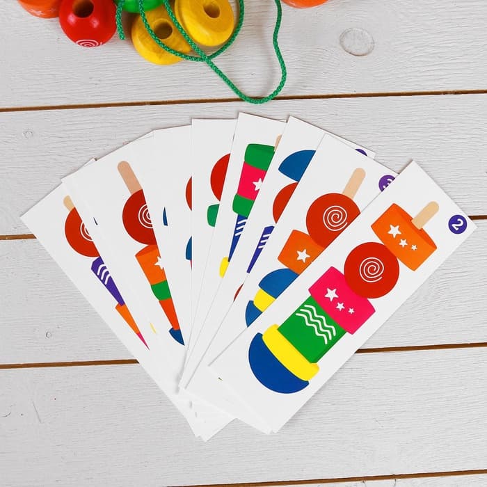 Пирамидка Краснокамская игрушка «Геометрическая фантазия», детали: 3×3 см