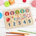 Игра развивающая деревянная Десятое Королевство «Считаем до пяти»