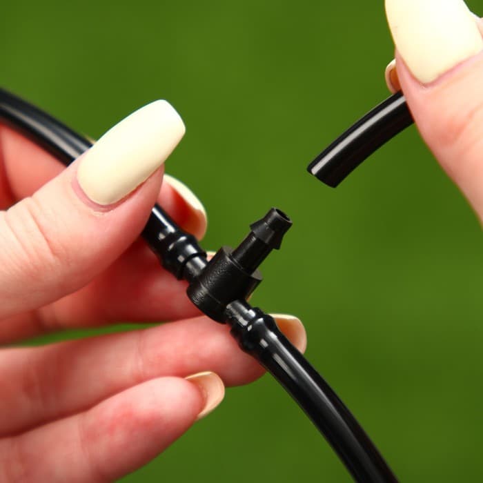 Соединитель Т-образный, 5 мм, пластик, Greengo