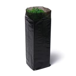 Пакет для рассады, 1.6 л, 8×30 см, полиэтилен толщиной 50 мкм, с перфорацией, чёрный, Greengo