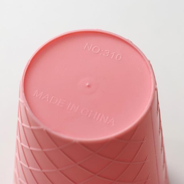 Стакан «Пломбир», 500 мл, с крышкой и трубочкой, розовый, белый