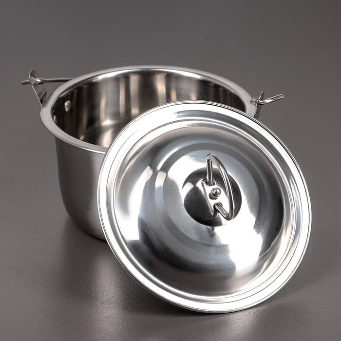 Котелок «Походный», 1.7 л, 18×10 см, нержавеющая сталь, серебристый