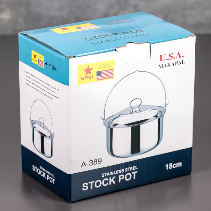 Котелок «Походный», 1.7 л, 18×10 см, нержавеющая сталь, серебристый