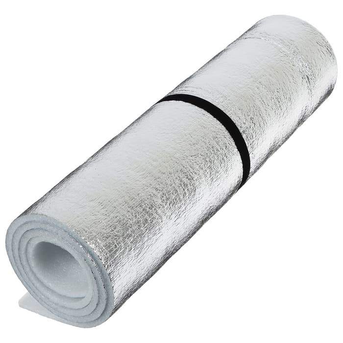 Коврик туристический maclay, с фольгой, 180×50×1 см, белый