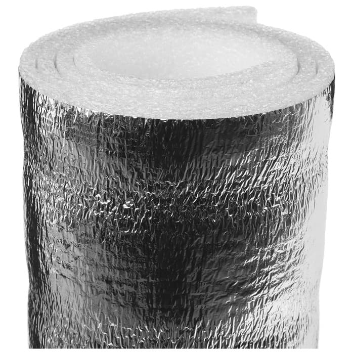 Коврик туристический maclay, с фольгой, 180×50×1 см, белый