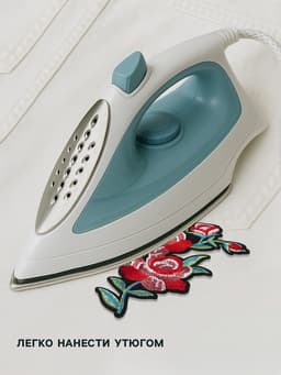 Термоаппликация «Розы», 16.5×12 см, разноцветная