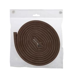 Уплотнитель резиновый ТУНДРА, профиль D, размер 9×8 мм, коричневый, в упаковке 6 м