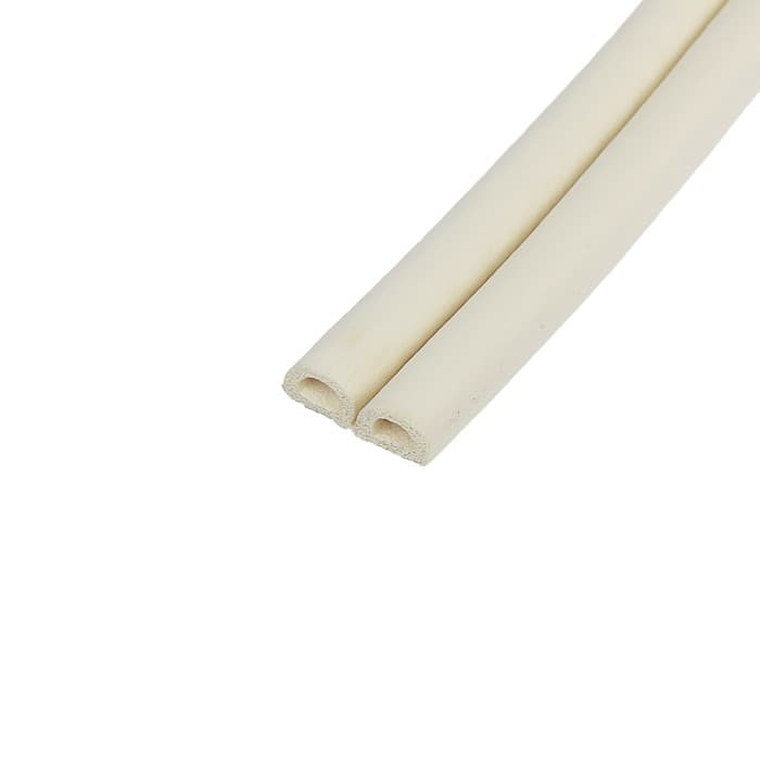 Уплотнитель резиновый ТУНДРА, профиль D, размер 9×8 мм, белый, в упаковке 10 м