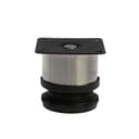 Опора мебельная, регулируемая, d=50 мм, h=50 мм, цвет сатиновый никель