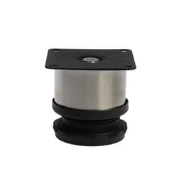 Опора мебельная, регулируемая, d=50 мм, h=50 мм, цвет сатиновый никель