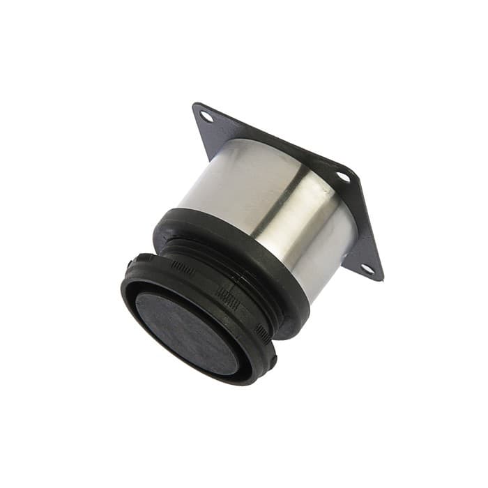 Опора мебельная, регулируемая, d=50 мм, h=50 мм, цвет сатиновый никель