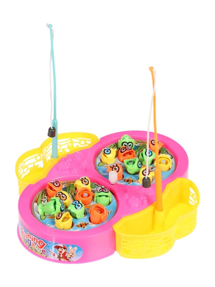 Рыбалка «Бабочка»: 18 рыбок, 2 удочки, заводная, МИКС