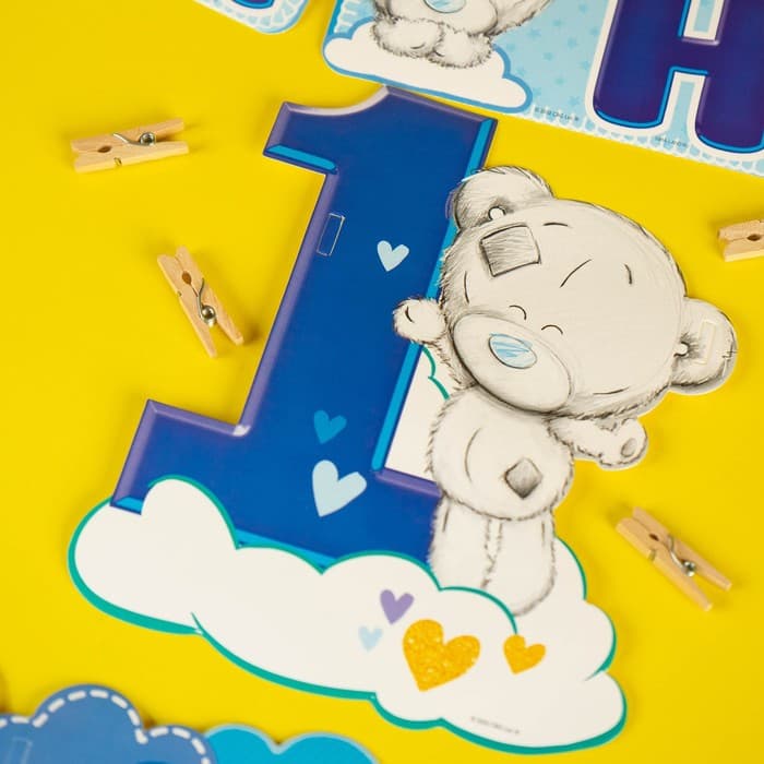 Гирлянда на ленте «Мне 1 год» с местом под фото, 15×16 см Me to You