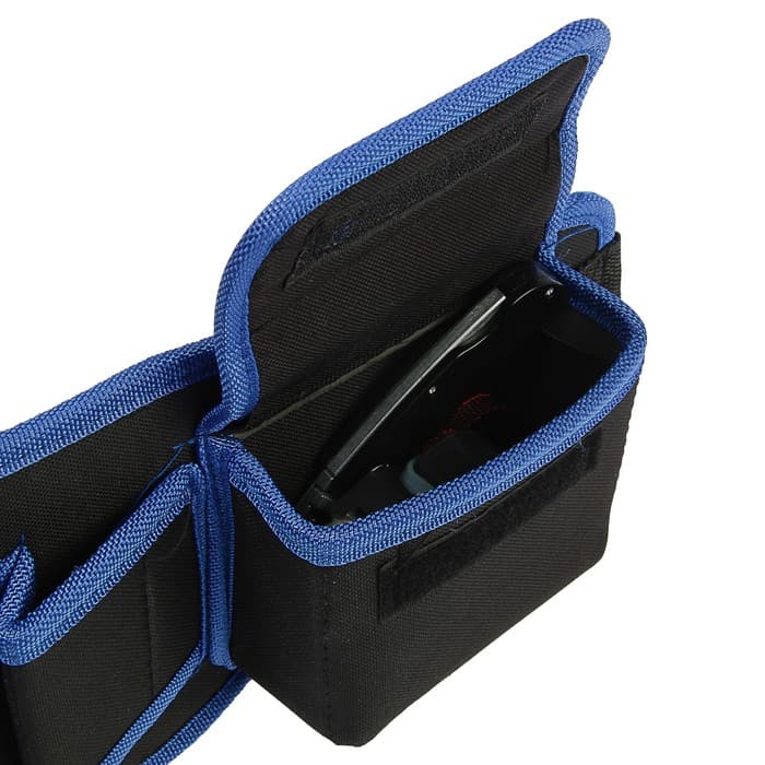 Сумка для инструментов ТУНДРА на пояс, 80 - 120 см, 9 петель, карман для оснастки