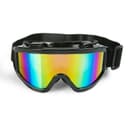 Очки-маска для езды на мототехнике, стекло хамелеон, чёрные