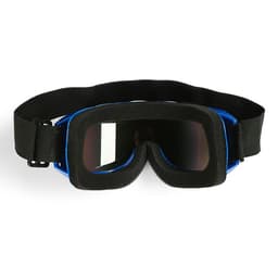 Очки-маска для езды на мототехнике, стекло хамелеон, синие