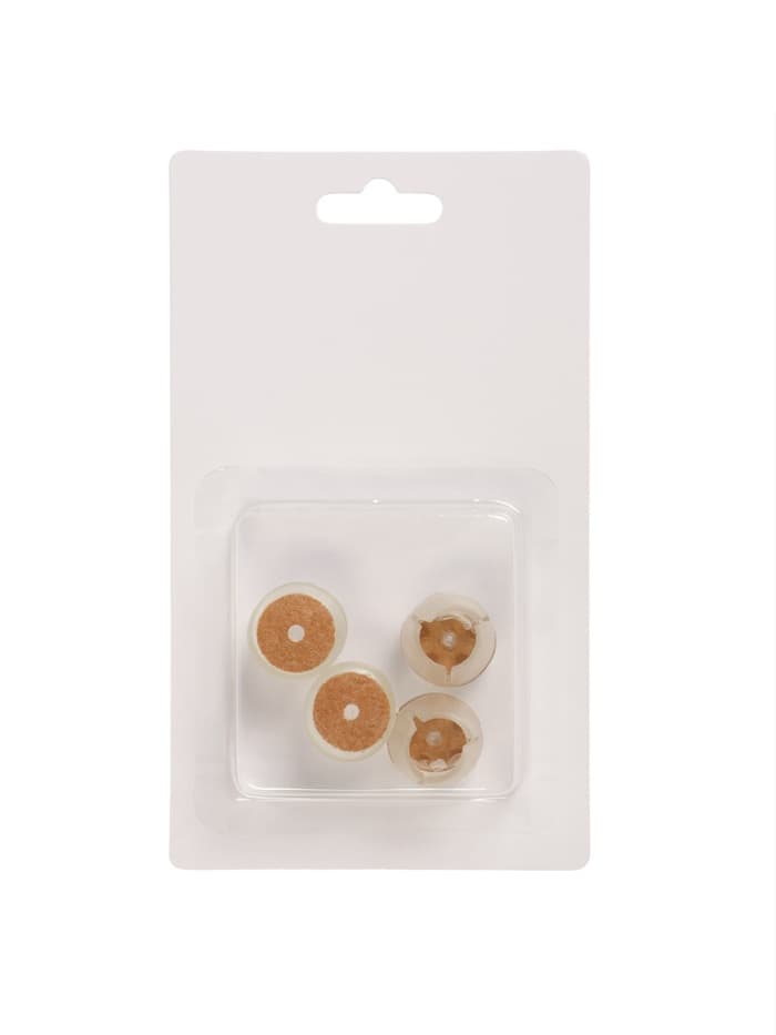 Накладка мебельная круглая ТУНДРА, d=17-21 мм, 4 шт.