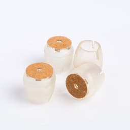 Накладка мебельная круглая ТУНДРА, d=17-21 мм, 4 шт.