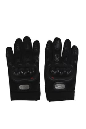 Перчатки мотоциклетные с защитными вставками, пара, размер M, черные