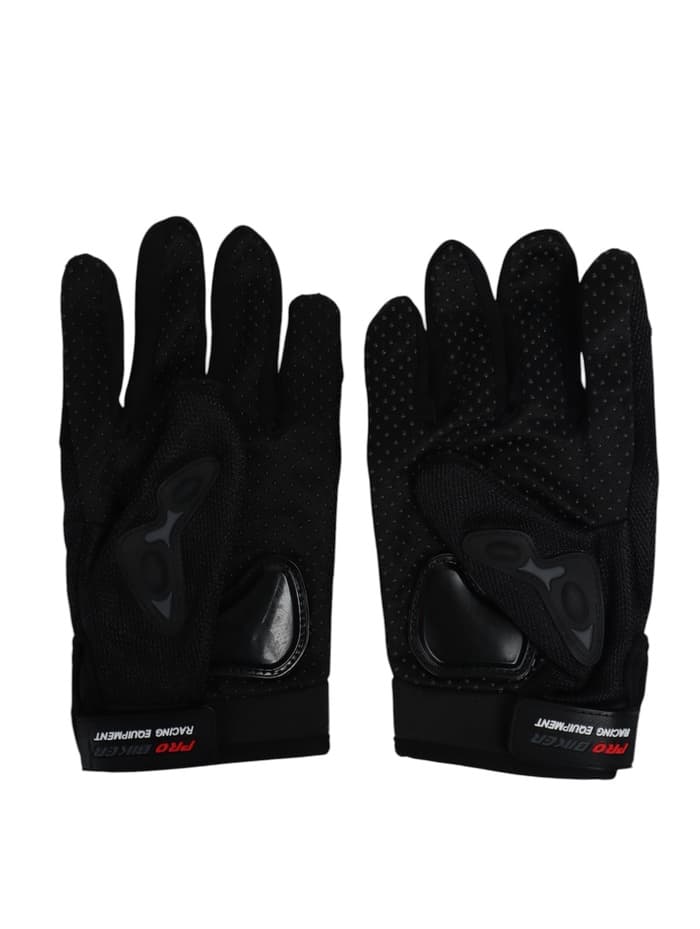 Перчатки мотоциклетные с защитными вставками, пара, размер M, черные