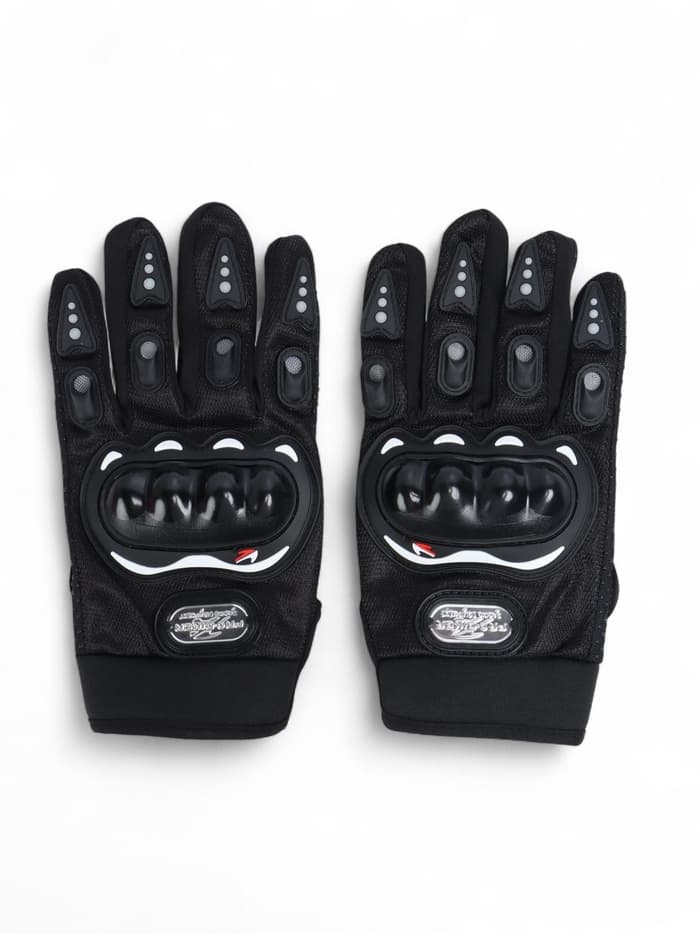 Перчатки мотоциклетные с защитными вставками, пара, размер XL, черные
