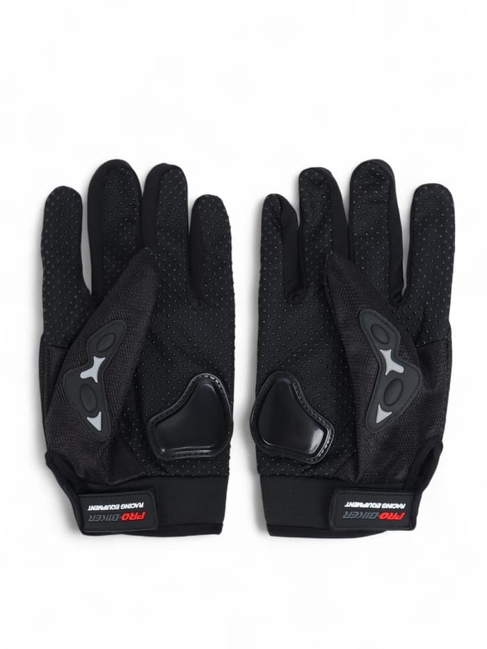 Перчатки мотоциклетные с защитными вставками, пара, размер XL, черные