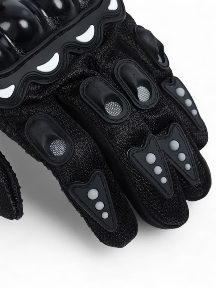 Перчатки мотоциклетные с защитными вставками, пара, размер XL, черные