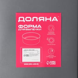 Противень Доляна «Прямоугольник. Жаклин», 32×22×4.5 см, антипригарное покрытие, цвет чёрный
