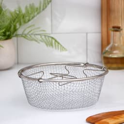 Кастрюля «Ренард», 4 л, d=26 см, с крышкой, сетка фри 26×9 см, антипригарное покрытие, углеродистая сталь, красная