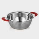 Дуршлаг из нержавеющей стали «Эдвин», d=22 см, две пластиковые ручки, МИКС