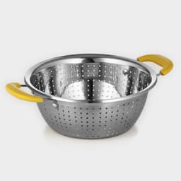 Дуршлаг из нержавеющей стали «Эдвин», d=22 см, две пластиковые ручки, МИКС