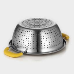 Дуршлаг из нержавеющей стали «Эдвин», d=22 см, две пластиковые ручки, МИКС
