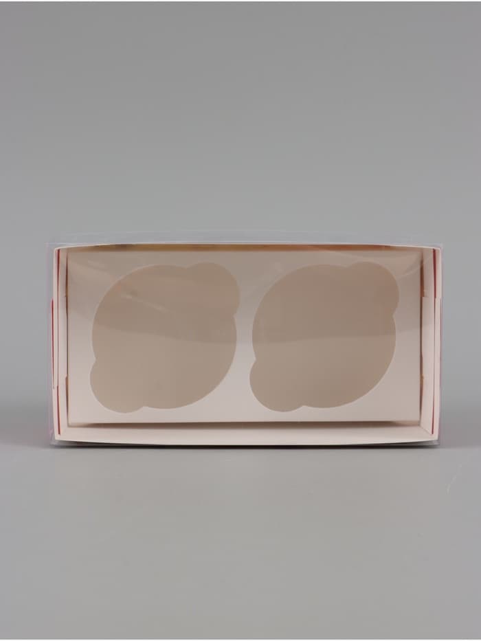 Коробка для капкейков, кондитерская упаковка, 2 ячейки «Поздравляю», 16 х 8 х 7.5 см