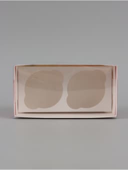 Коробка для капкейков, кондитерская упаковка, 2 ячейки «Поздравляю», 16 х 8 х 7.5 см
