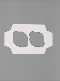 Коробка для капкейков, кондитерская упаковка, 2 ячейки «Present», 16×8×7.5 см
