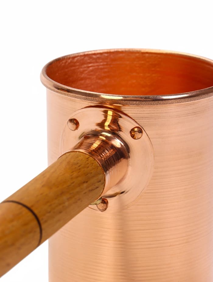 Набор для бани и сауны «Каменка», из двух предметов: ушат, 5 л, медь, деревянная ручка и черпак, 200 мл, медь, деревянная ручка