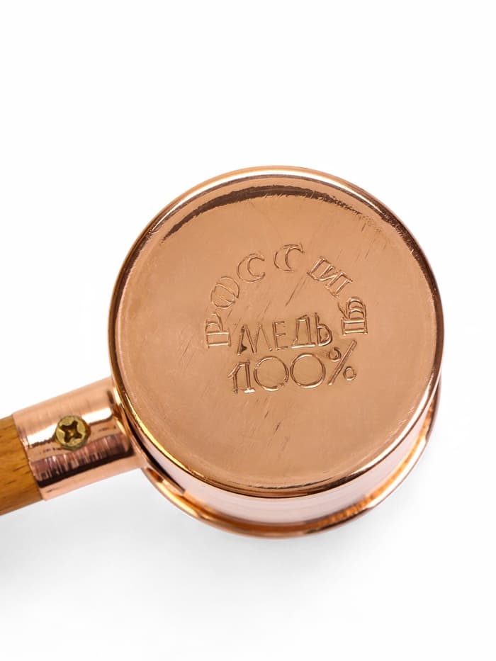 Набор для бани и сауны «Каменка», из двух предметов: ушат, 5 л, медь, деревянная ручка и черпак, 200 мл, медь, деревянная ручка