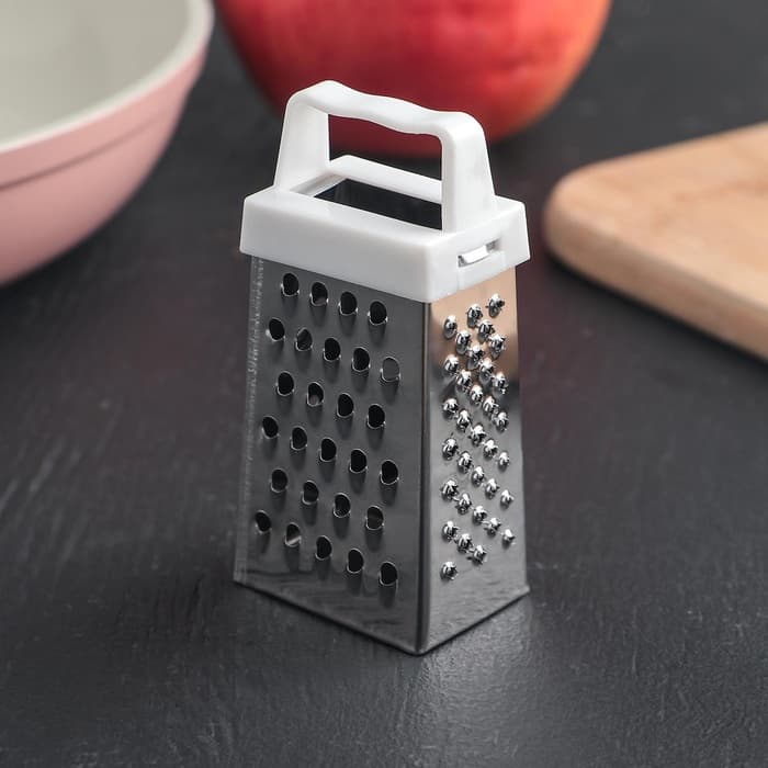 Тёрка четырёхгранная c магнитом Доляна, 3.5×7×3 см, МИКС