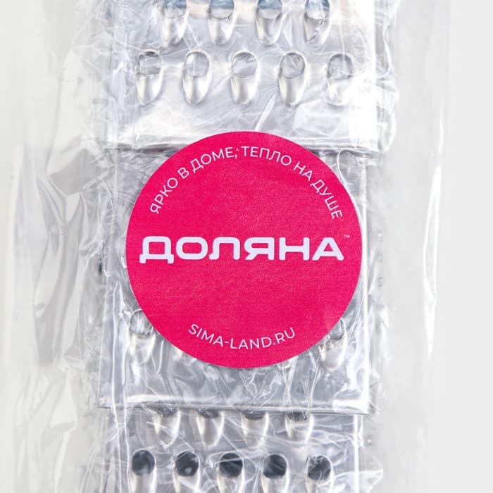 Тёрка четырёхгранная c магнитом Доляна, 3.5×7×3 см, МИКС