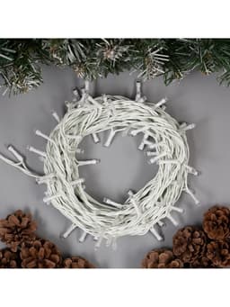 Гирлянда «Нить» 10 м, IP44, белая нить, 100 LED, свечение фиолетовое, 8 режимов, 220 В