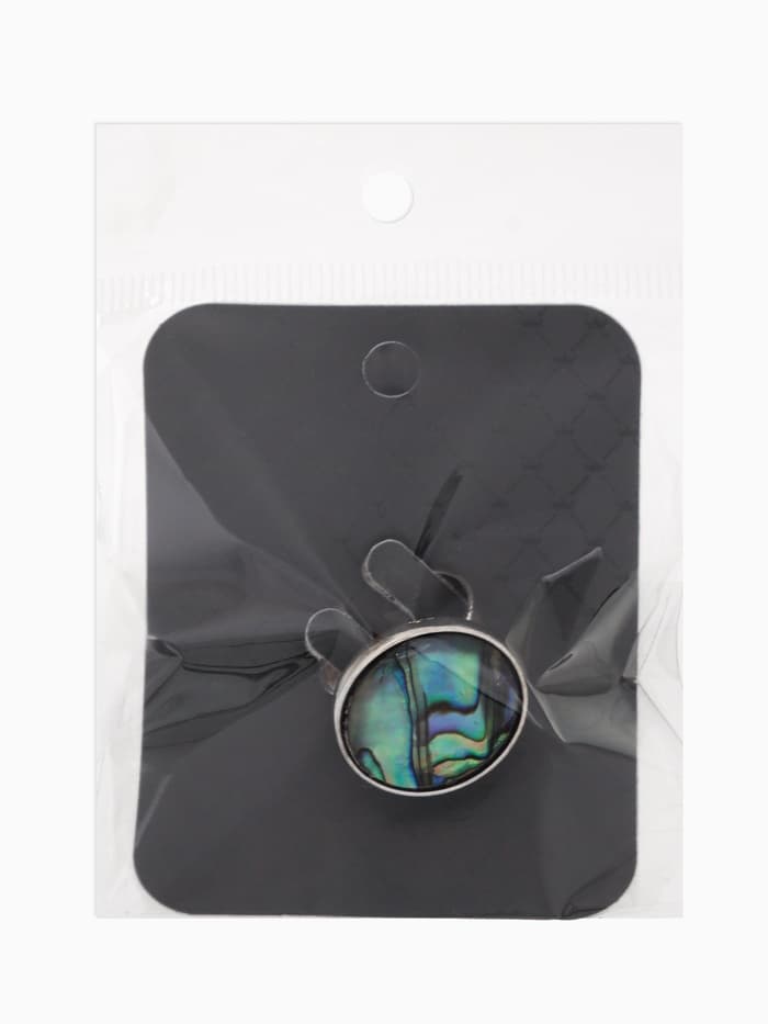 Кольцо из эпоксидной смолы «Галиотис», круг, безразмерное