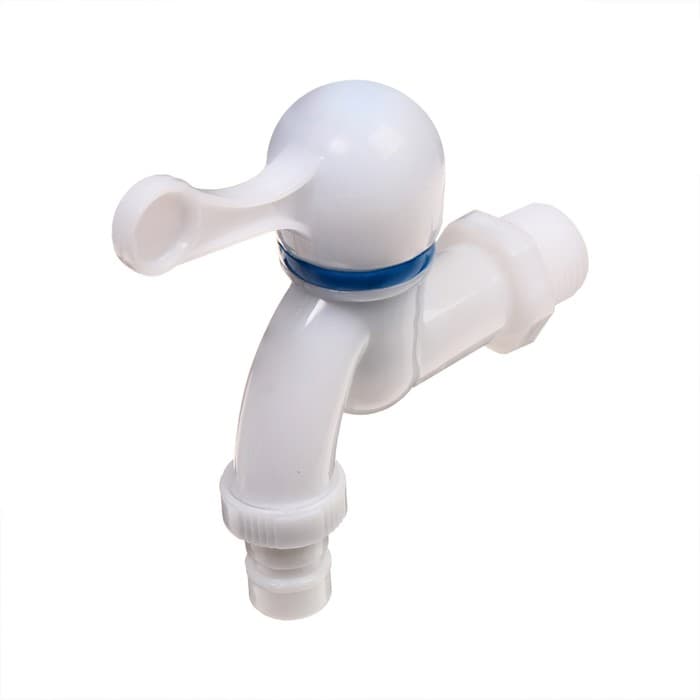 Кран, наружная резьба 3/4", для шланга 5/8" (16 мм), пластик, Greengo