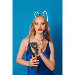 Лопатка с прорезями Доляна «Брауни», 32×7 см, серая, бежевая