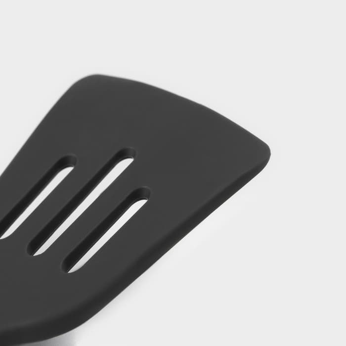 Лопатка с прорезями Доляна «Брауни», 32×7 см, серая, бежевая