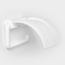 Держатель для туалетной бумаги IDEA, пластик, 6×17×4.5 см, белый