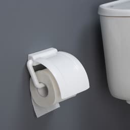 Держатель для туалетной бумаги IDEA, пластик, 6×17×4.5 см, белый