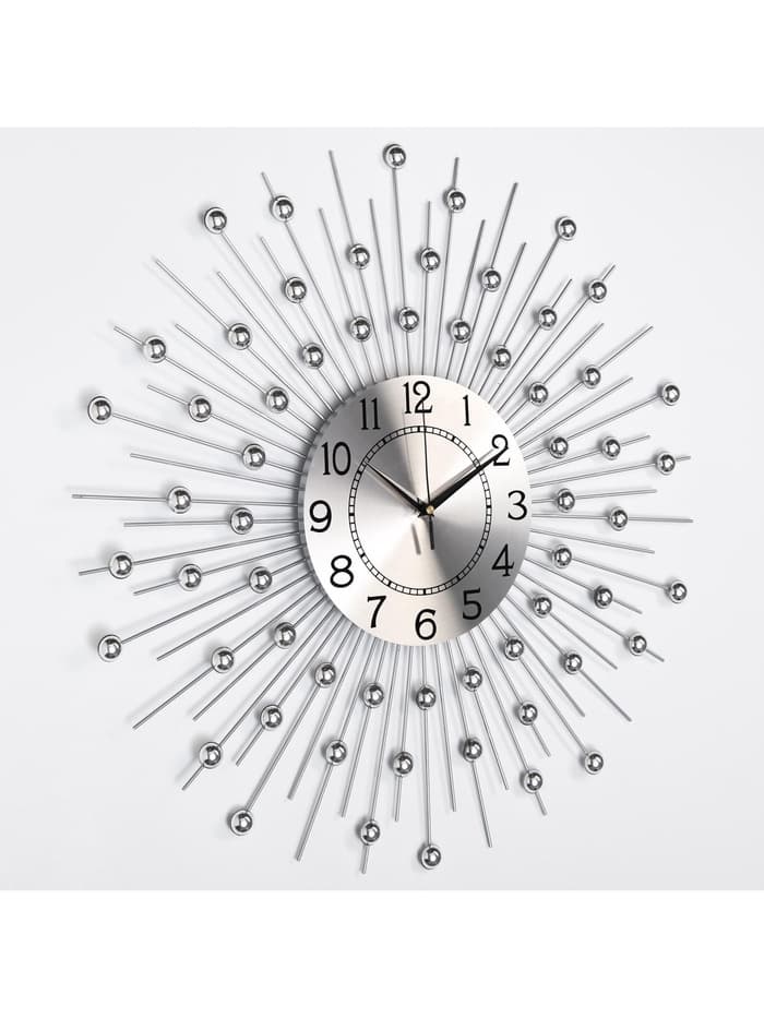 Часы настенные интерьерные «Сферы», серия: Ажур, бесшумные, плавный ход, d=58 см, циферблат d=22 см, от батарейки 1×АА